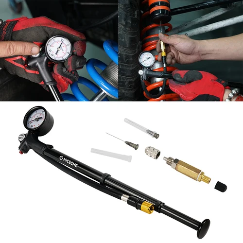 Bomba de aire, aguja de choque de nitrógeno para KTM, Yamaha, Honda, Polaris, RZR's Arctic, 300psi, para horquilla, suspensión trasera, amortiguador de bicicleta