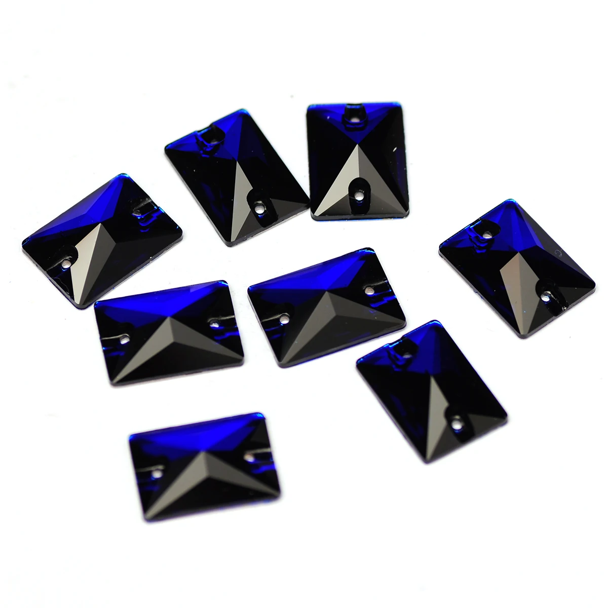 YANRUO 3250 Rectangle Cobalt Blue Sew on Stones Big Crystals DIY Craft Stones Green For Sewing Bright Diamond