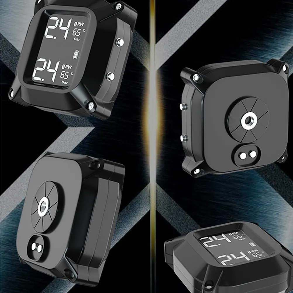 

Профессиональная беспроводная система контроля давления в шинах (TPMS) для автомобилей и мотоциклов с отображением давления и температуры в реальном времени