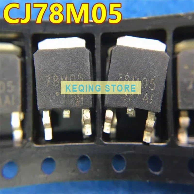 10PCS Used+Not NEW+Send after Measure  78M05 7805 L78M05 SMD three-terminal regulator TO-252 long power