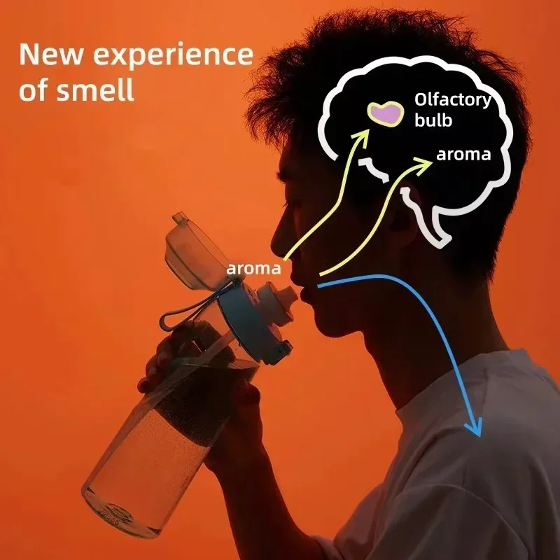 ลิ้มรสพ็อดสตรอเบอรี่โคล่าแตงโมรสสตรอเบอร์รี่4ชิ้นใช้ในขวด airup ขวดน้ำ borraccia พร้อมฟลาวเวอร์