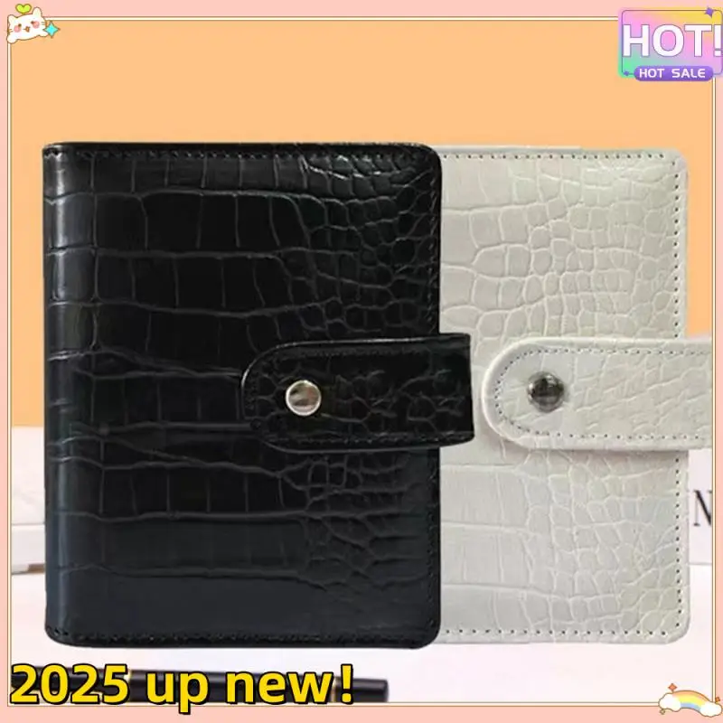 L47A-A7PU Handkonto aus Rindsleder, lose Blätter, Budget-Reiseplan, Notizbuch, Mode, Business, 45-Zeilen-Innenseiten