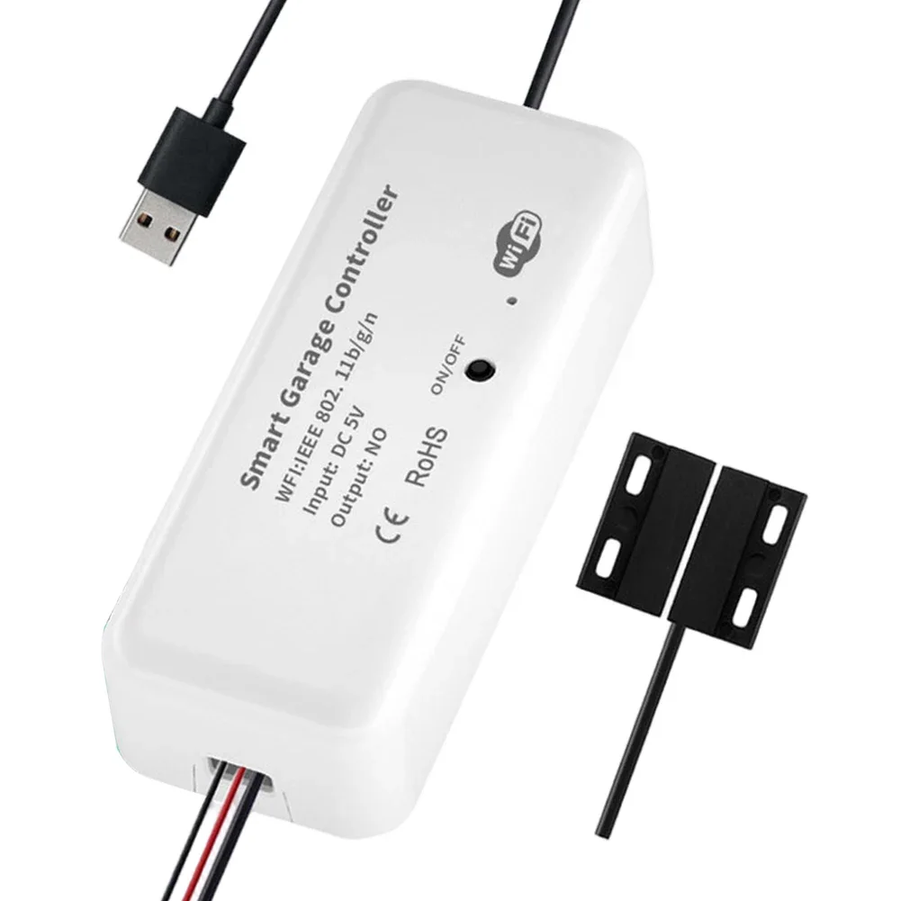 

2.4GHz Frequency Smart Garage Controller Remote Garage Control Effortless Access Flexible Timers Mobile Notifications
