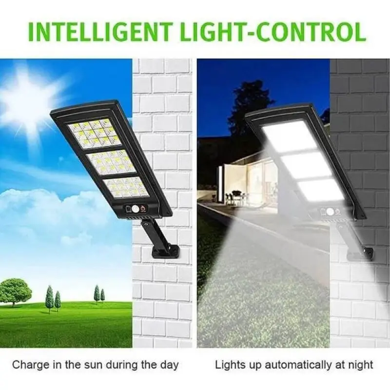 Imagem -03 - Impermeável Solar Led Street Light com Sensor de Movimento Pir Lâmpada de Controle Remoto Inteligente Segurança do Jardim ao ar Livre Luz de Parede 800w 6000k