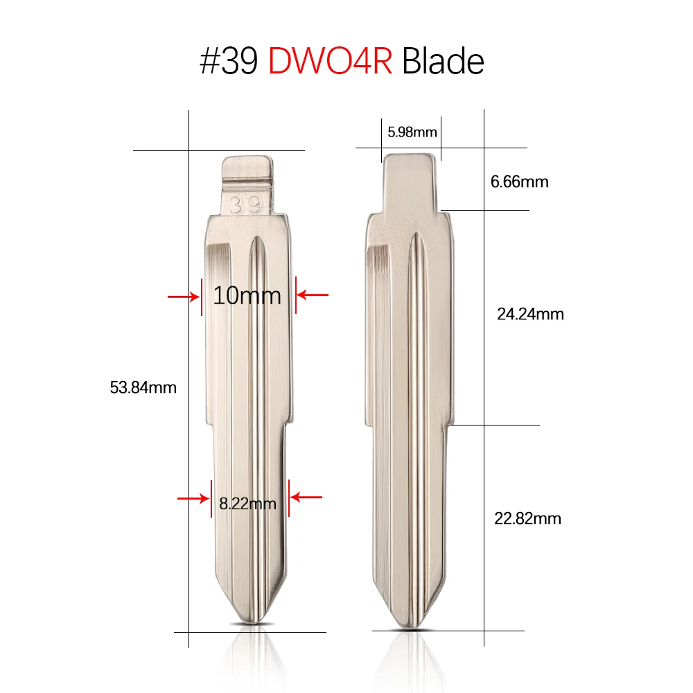 10 sztuk HU100 Uncut Flip KD Remote Key Blade # 03 26 39 40 61 71 87 105 106 126 Do Buick Excelle Chevrolet CRUZE Cadillac OPEL