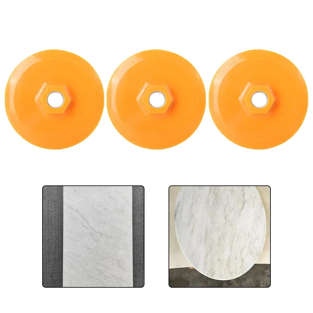 DIY-projecten Oranje kleur diamantpolijstpads Nat en droog polijstschijf Uitgebreide materiaalmompatibiliteit