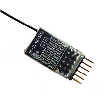 ELRS 2.4Ghz 5CH PWM ExpressLRS Receiver with 2DBi 2.4G Copper Pipe Antenna PWM/CRSF Protocol for RC FPV Fixed Wing Drone