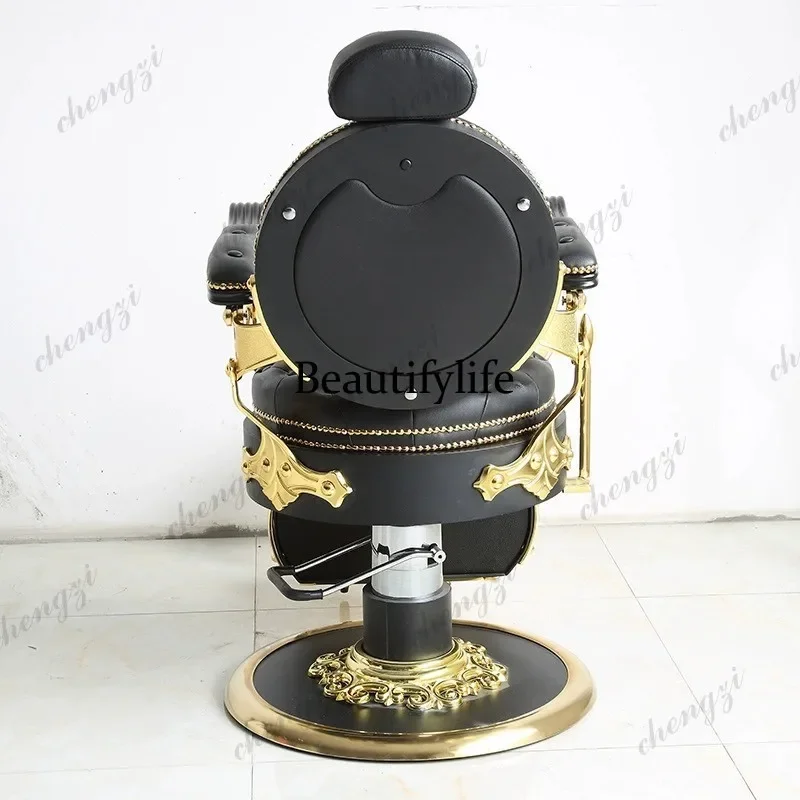 F181    Barber Chair High Luxury Beauty Design Elegant Barber Chair Professional Hair-cutting Salon Furniture