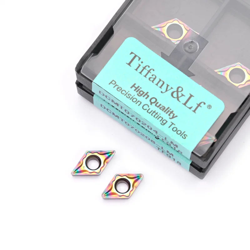 

tiffany＆LF inserts DCMT070204 DCMT070208 LM Processed DCMT steel External Turning Tools Tungsten Carbide Inserts Lathe tools