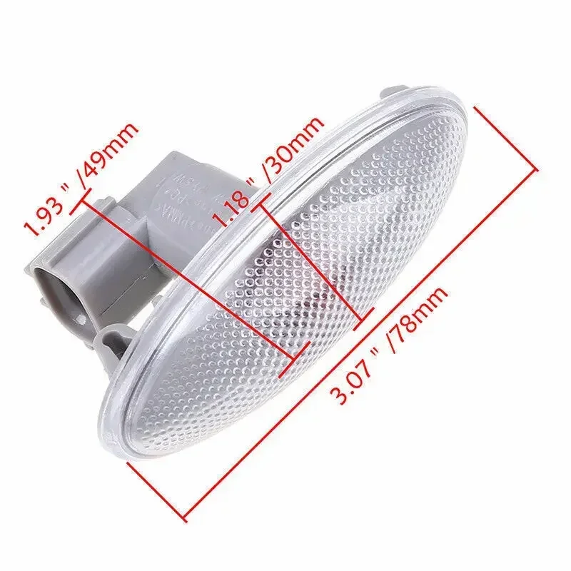 2Pcs Side Marker Indicator Lamp Turn Signal Light Fender Lights 81730-0D032 for Toyota Yaris 12.2005-03.2011 RAV4 Auris Corolla