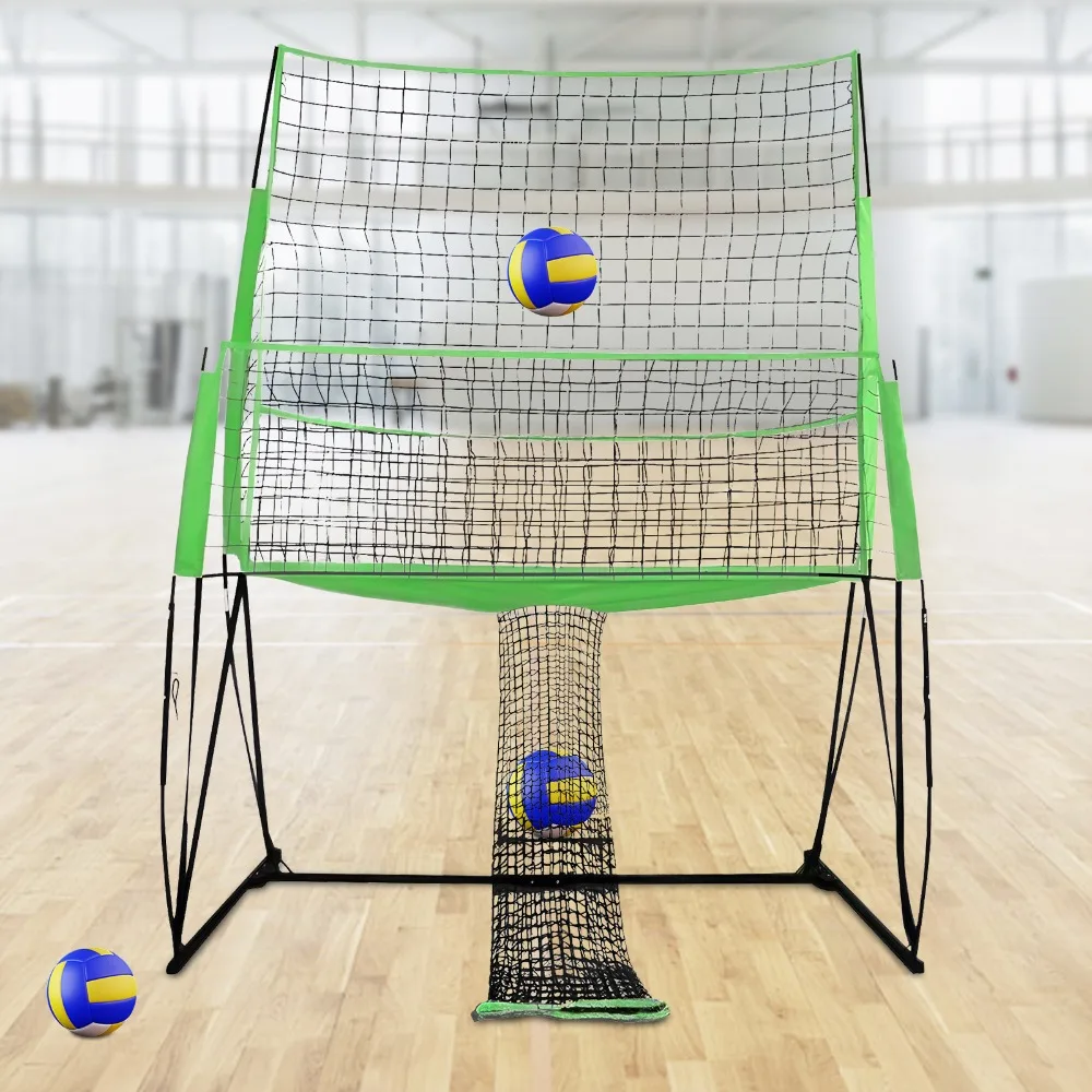 

Volleyball Practice Net Station 8 X 11 FT Adjustable Net Perfect for Indoor and Outdoor Training