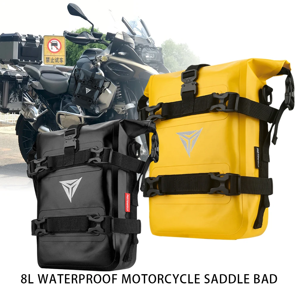 Motorfiets voorbumper tas Achtertas Motor Zijtas 8L Volledig Waterdichte Moto Zadel Fietstas Professionele Motor Accessorie