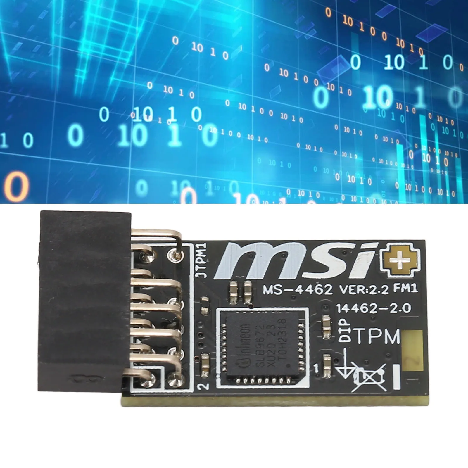 وحدة TPM SLB 9672 وحدة أمان تشفير TPM أداء مستقر مستقل SPI ذاكرة محفوظة للوحات الأم WRX80 #1