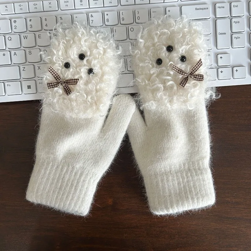 Zestaw zimowy dla zwierząt z francuskimi kręconymi włosami, idealny na co dzień, słodki, kręcony fryzurka dla zwierząt, uroczy i wykwintny, pasuje do wielu stylów.