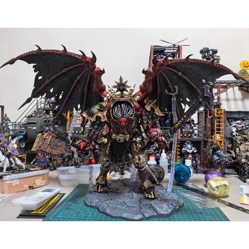 

JOYTOY Dark Source Warhammer 40K Devourer Angeron Terror Demon Gene Primitive 1:18 Mobile Soldier