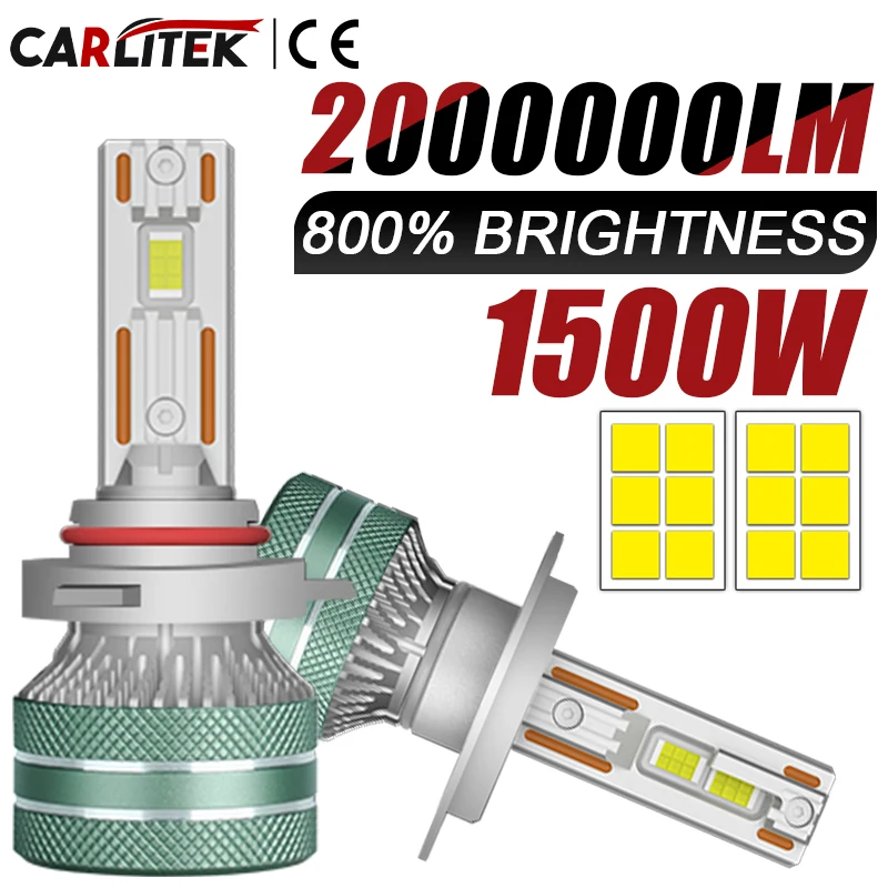 H4 LED H7 H11 Canbus Headlight High Power No Error CSP H1 H3 H8 9005 HB3 9006 HB4 9012 HIR2 Turbo Lamp 6000K Car Light ballast