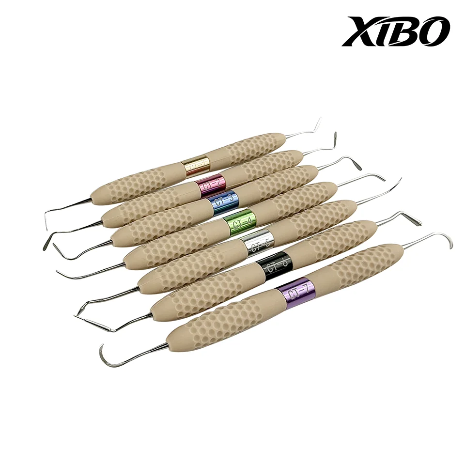 

XIBO High Precision Dental Resin Filler Kit 7pcs Non-Stick Tips for Accurate Shaping and Filling High Temperature Sterilization