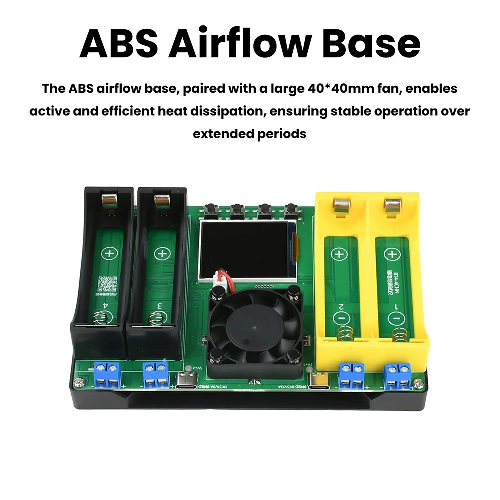4 Channel 18650+21700 Battery Capacity Resistance Tester Automatic Charge and Discharge Module Electronic Load Tester - view 2