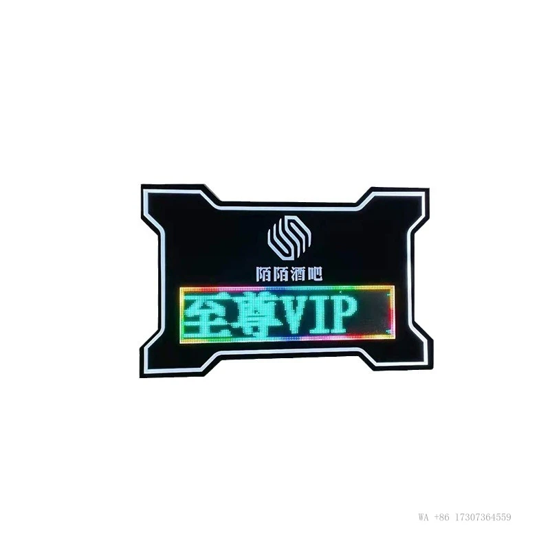 LEDColorful light-up handheld sign with editable textlogoBillboard BarKTVIlluminated letter atmosphere props