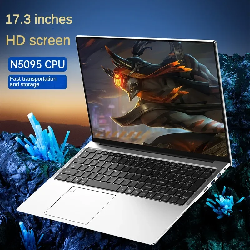 2024 New 17.3 Inch laptop 2K screen Ultra Thin laptop 16GB  32GB RAM+256GB 512G 1TB SSD Backlight Keyboard computer notebooks