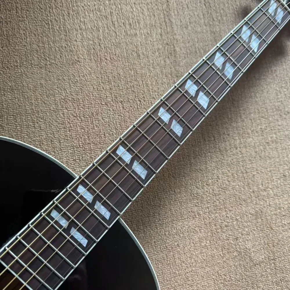 41-inch Acoustic Guitar with Sunset Glaze Spruce Top 6-String Folk Guitar Solid-Top Guitar