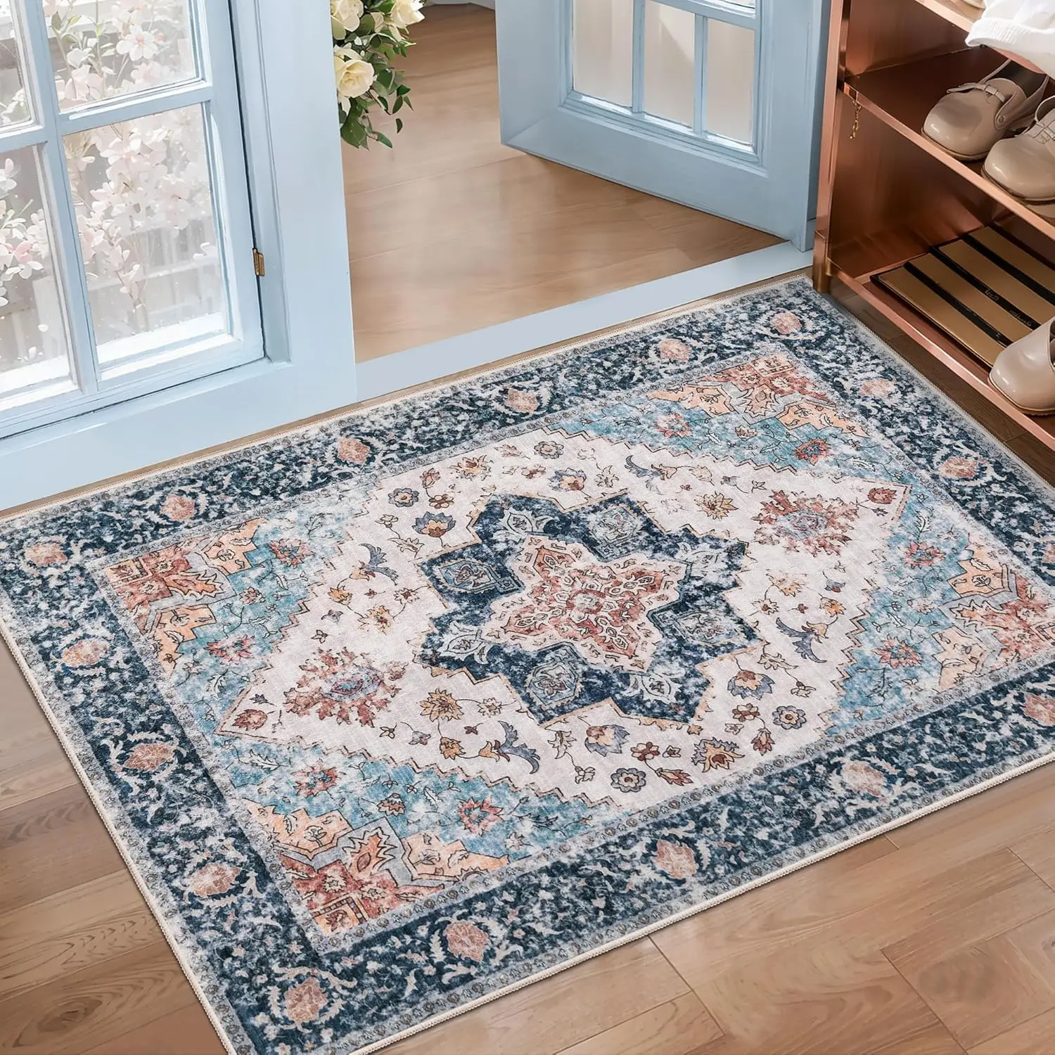 البوهيمي الرجعية السجاد مدخل بهو عدم الانزلاق سجادة باب سجادة أرضيات مناسبة لمدخل غرفة نوم المطبخ الحمام أريكة #2