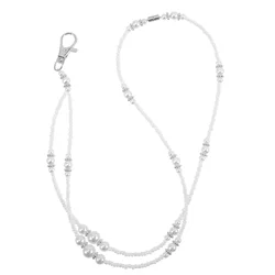 45Pcs Pearl Lanyard For Women Id Badge Holder Mobile Phone Accessories Cruise Ship Cards Beaded Lanyards Keys Necklace