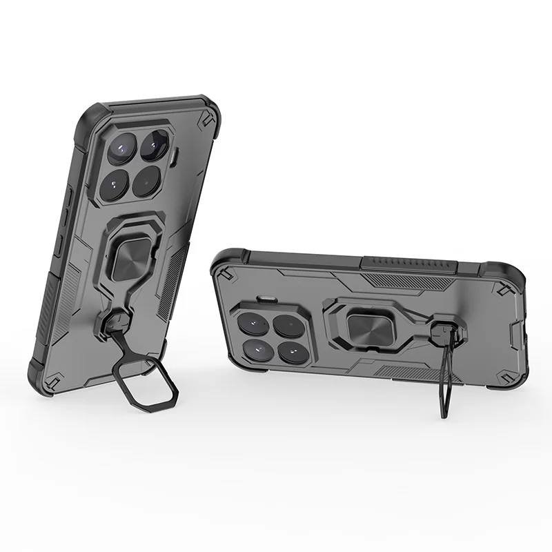 Magnetic Armor Shockproof Case Fundas For Xiaomi 17T Pro 5G Metal Ring Stand Holder TPU Frame Hard Plastic Phone Cover Fundas