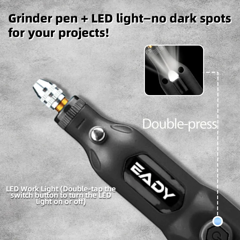 EADY Professional 3.7V Cordless Rotary Tool with 2000mAh Battery – Your All-in-One Precision Workshop for Home Improvement