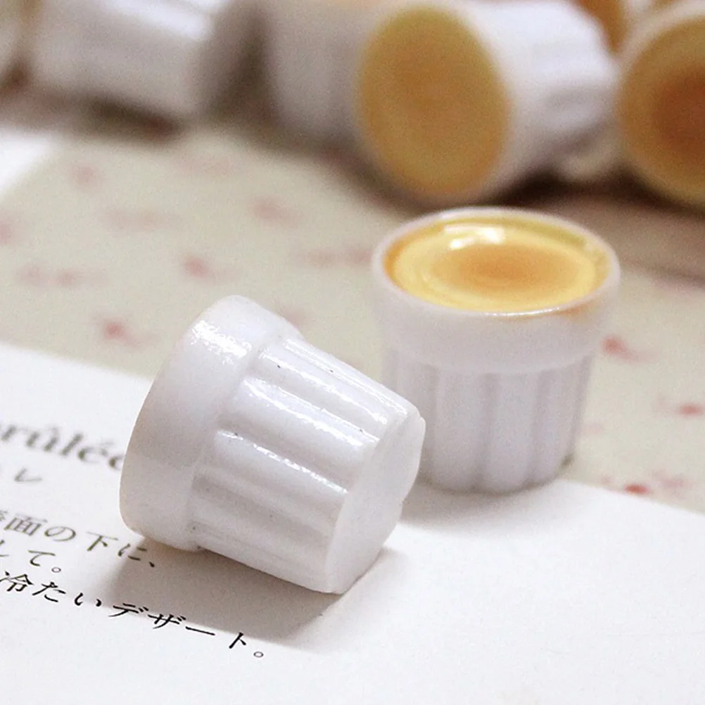 

20Pcs Resin Pudding Cup Accessories Durable Non-Fading DIY Handmade Scrapbooking Phone Decoration Craft Supplies
