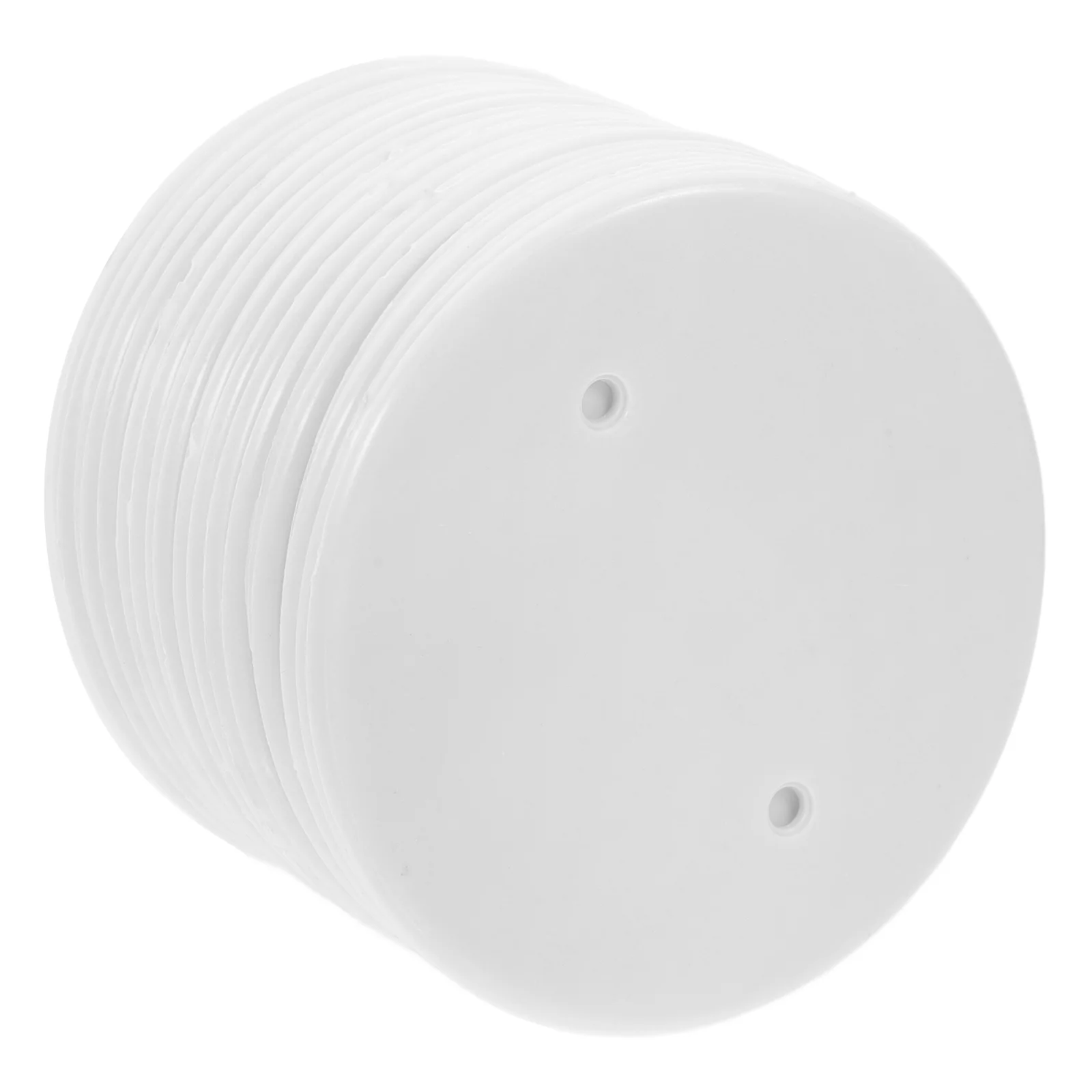 

30 Pcs Octagonal Cover Plates Round Wire Blank PP Electrical Boxes Home Socket Protector Ceiling Fan Box Decor