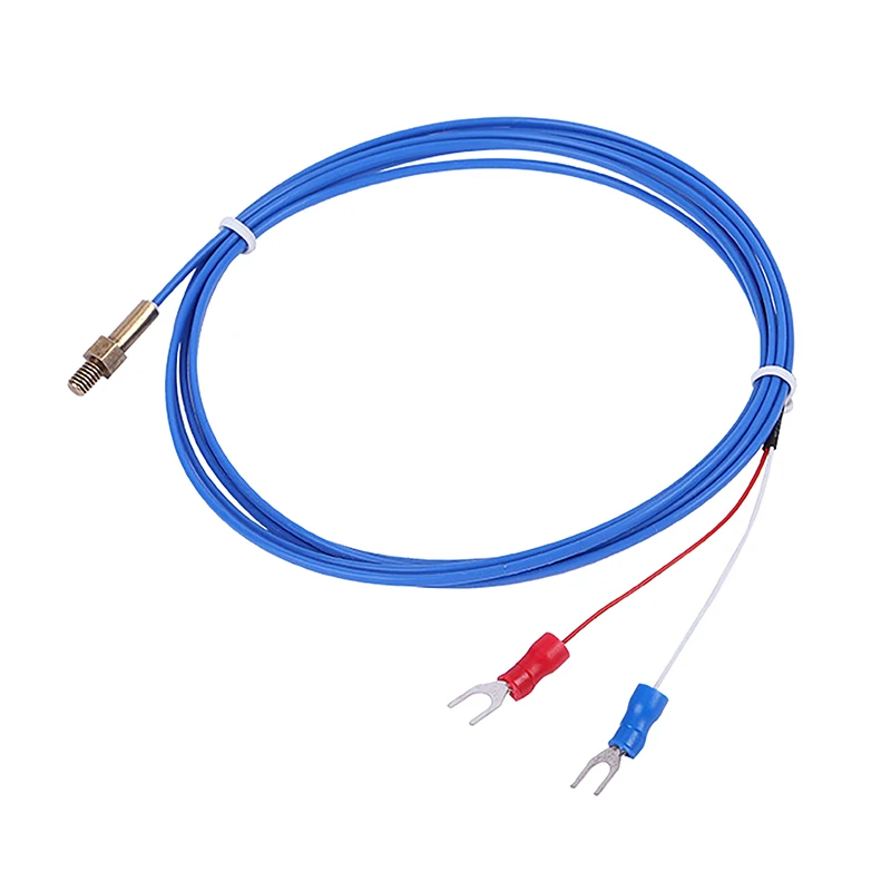 

Прецизионный водонепроницаемый кабель из ПТФЭ, термопара типа K/PT100, датчик температуры с медным винтом M3 M4 для 3D-принтера