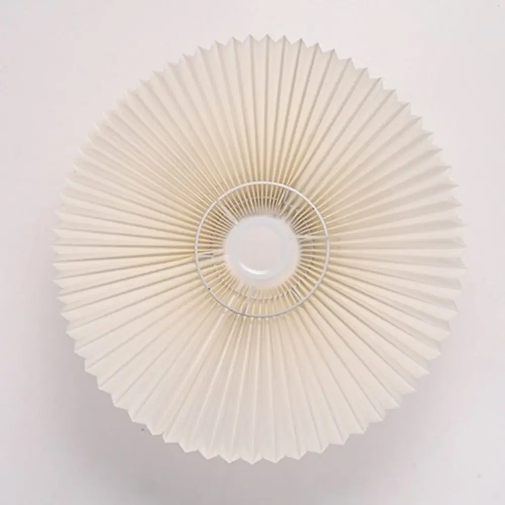 Fabric Table Lamp Lampshade Modern Minimalist Floor Lamp Cover Pleated Washable Pendant Lampshade Bedroom Hotel