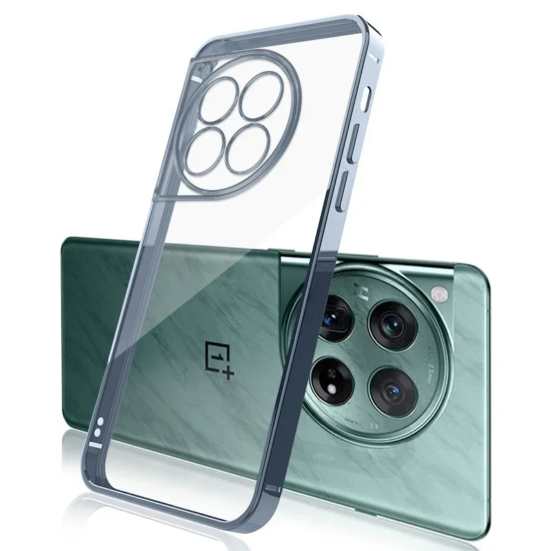Мягкий силиконовый прозрачный противоударный чехол для Oneplus 13R 12R для One Plus Ace 5 Pro с гальваническим покрытием, задняя крышка из ТПУ