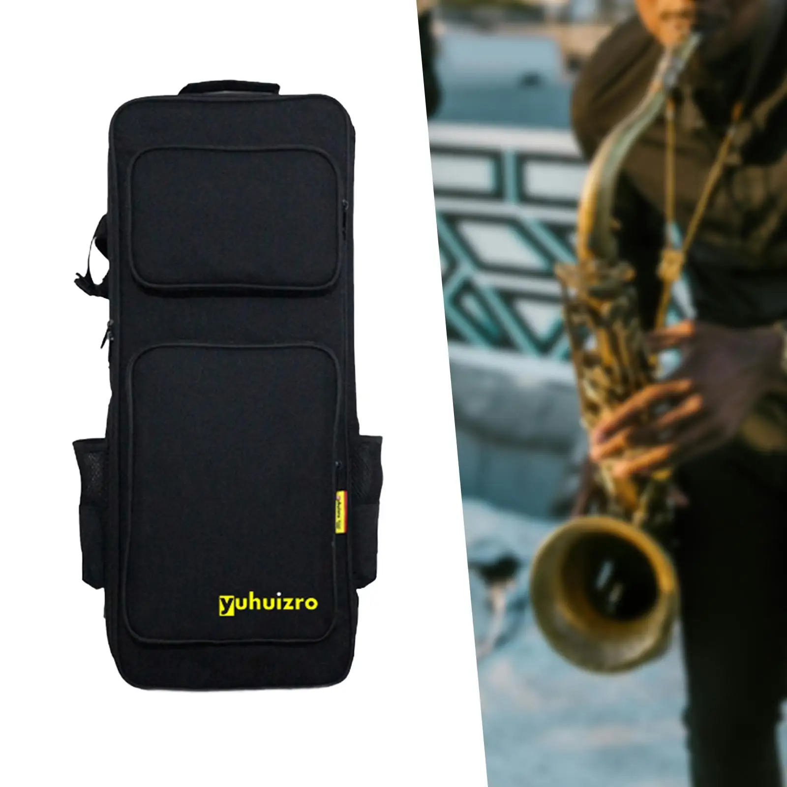 

Saxophone Storage Bag with Carry Handle Padded Water Resistant Clarinet Case