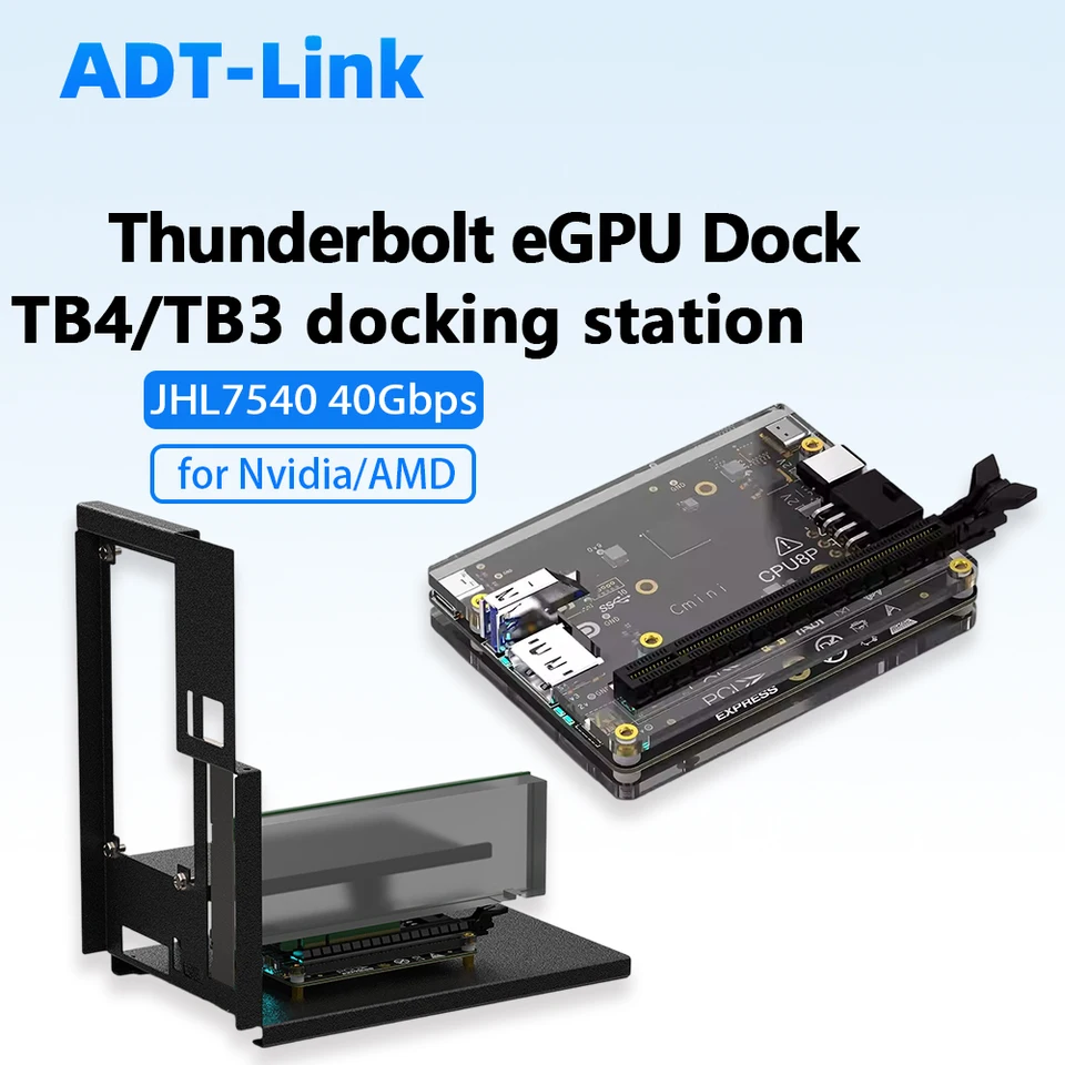 Thunderbolt 4 GPU Dock for eGPU Cmini ATX SFX