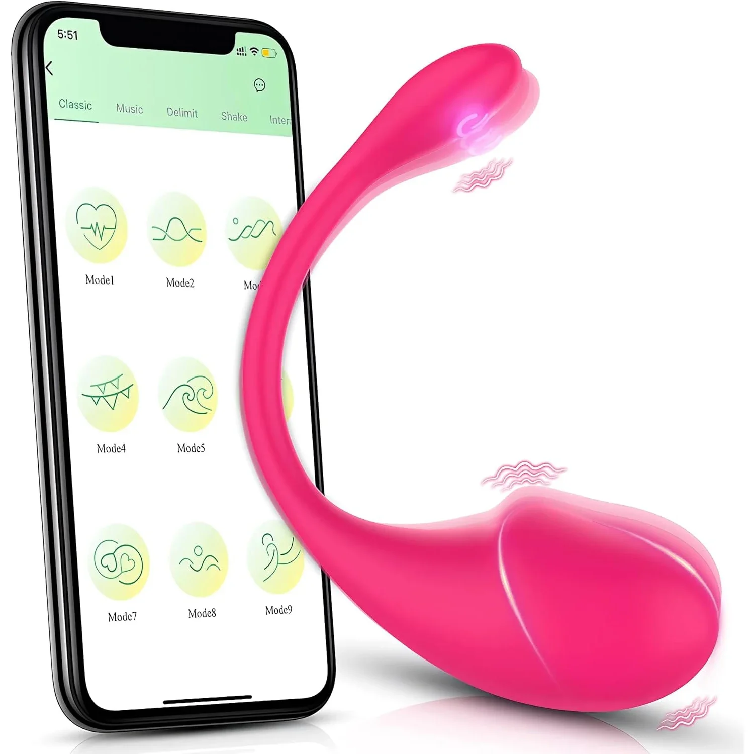 Vibrador inalámbrico de punto G para mujer, aplicación Bluetooth, huevo vibrador, consolador estimulador de clítoris, masajeador vaginal, juguete sexual para adultos, pareja