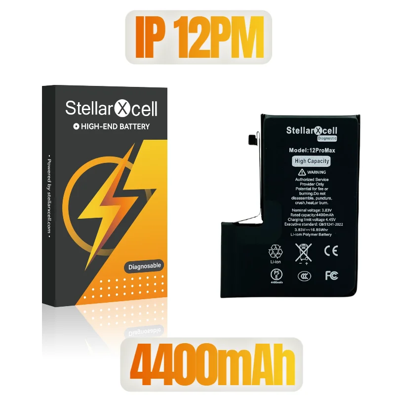 StellarXcell Diagnostische Batterij tonen echt deel geen pop up bericht voor iphone 12mini 13Pro 14Plus 15Promax batterij vervanging