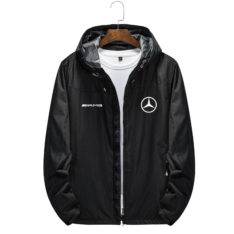 

2025New Mercedes-BenzAMGWindproof Jacket Trench Coat Trendy Dating Sports Tourism