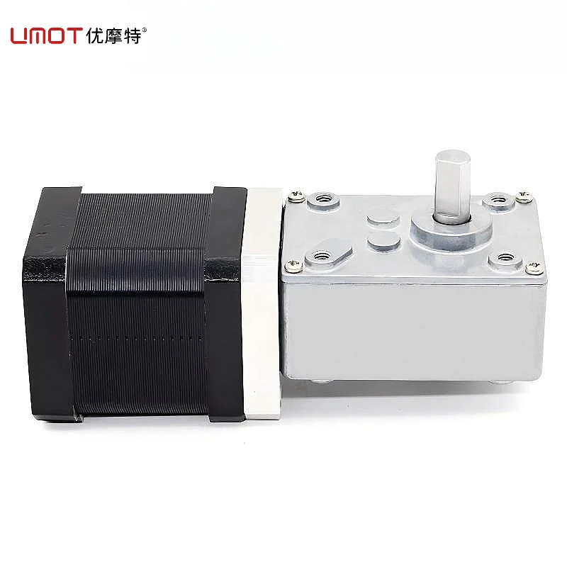 UMOT Backlash 1.5° 28/35mm Mini Nema11 Nema 14 Worm Gear Motor DC Stepper Motor with Worm Reducer Gearbox Geared Stepping Motor