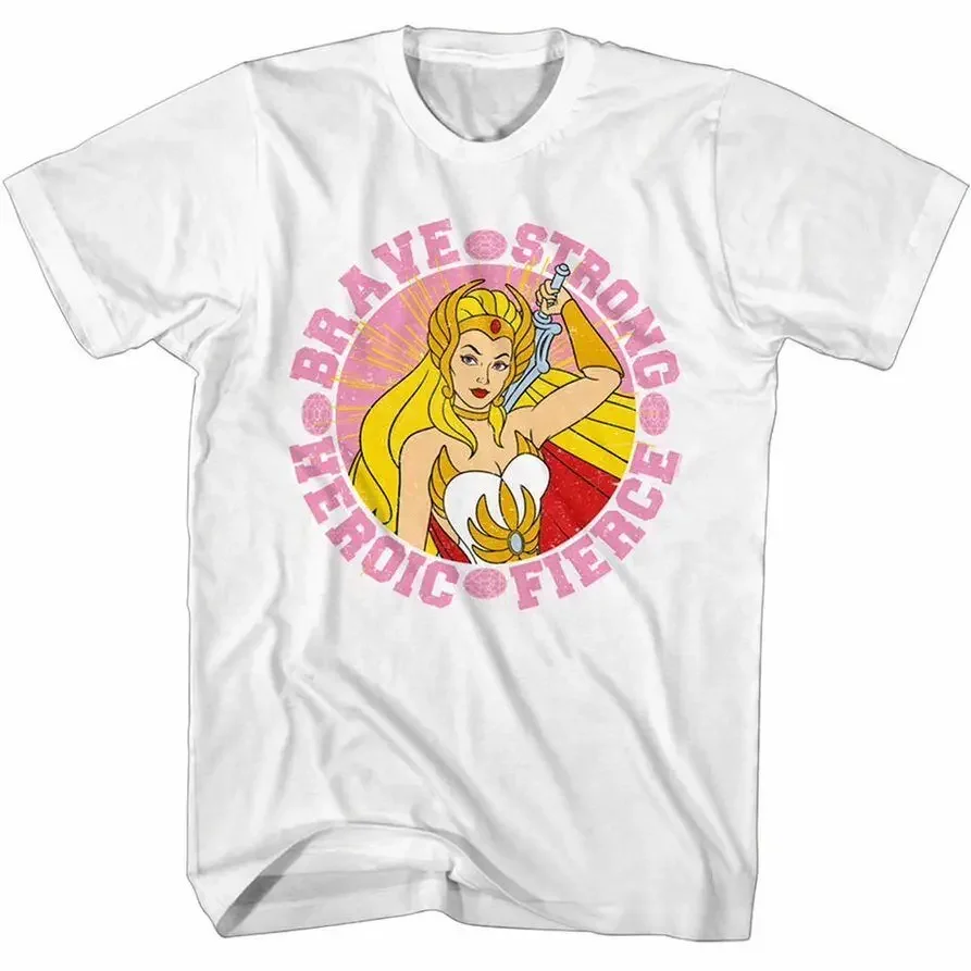 She-Ra Brave & Strong Men's T-Shirt Princess of Power Masters  the UniverseUnisex vintage print luxury brand