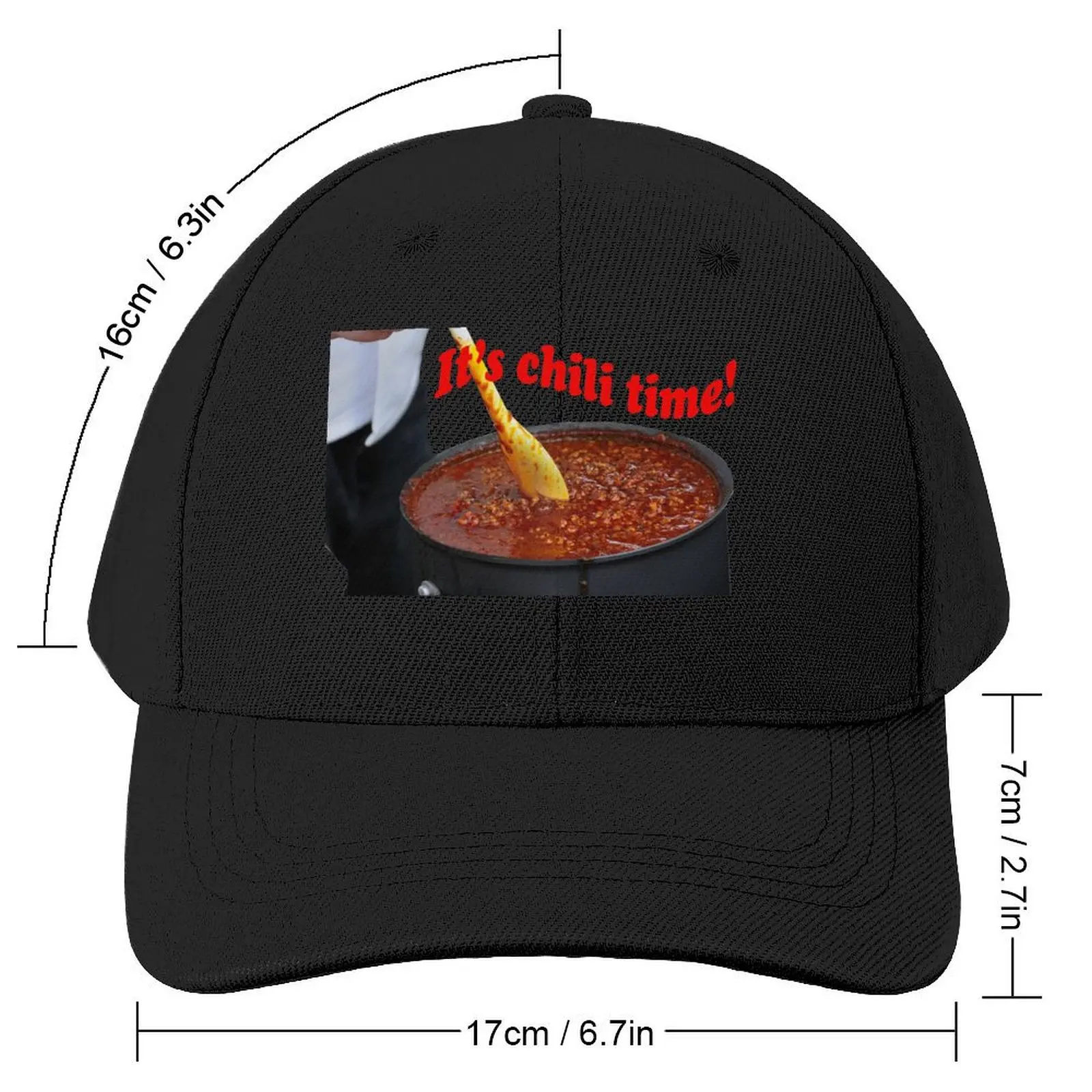 Chili Time - Big Pot of Simmering Chili Baseball Cap Sports Cap Dropshipping Golf Hat Man Thermal Visor Male Women's