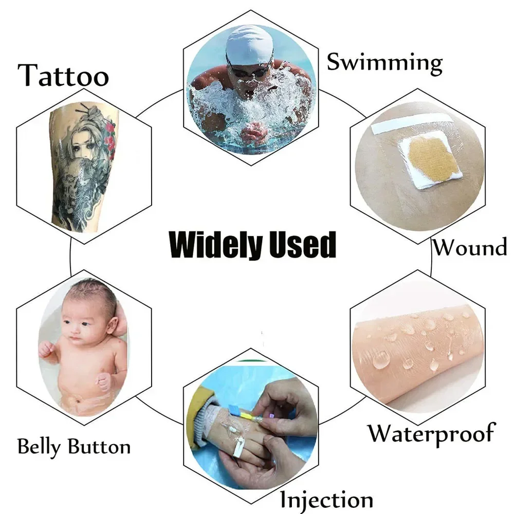 5m 10m wasserdichter Schutz Tattoo Heil film für Nachsorge Verband transparente Haut Tattoo Heilung Reparatur Film Wickel rolle