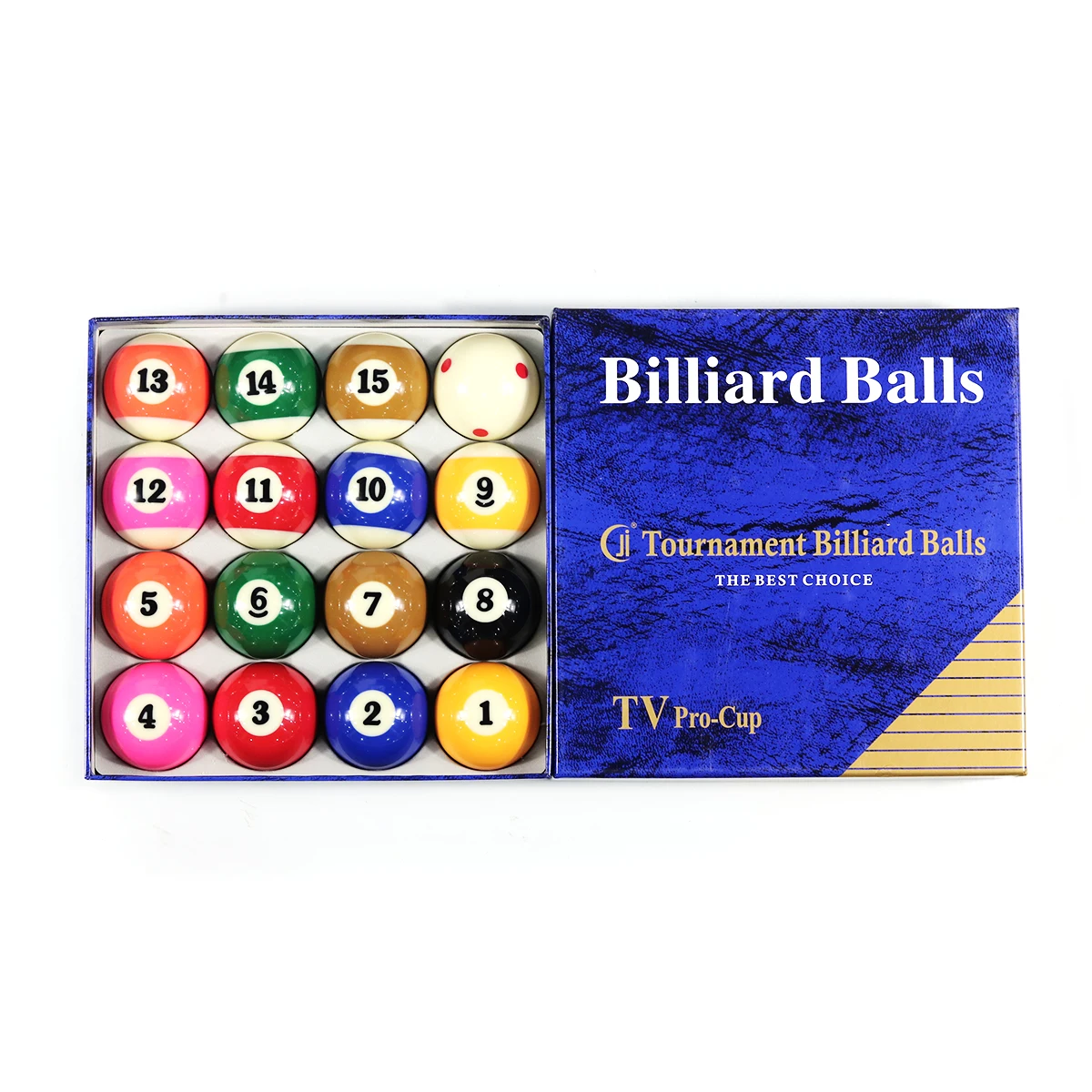 

Cheap Price Billiard Accessories Blue Box Billiard Ball 57.2mm 2-1/4" Billiard Pool Ball Set 16pcs/box