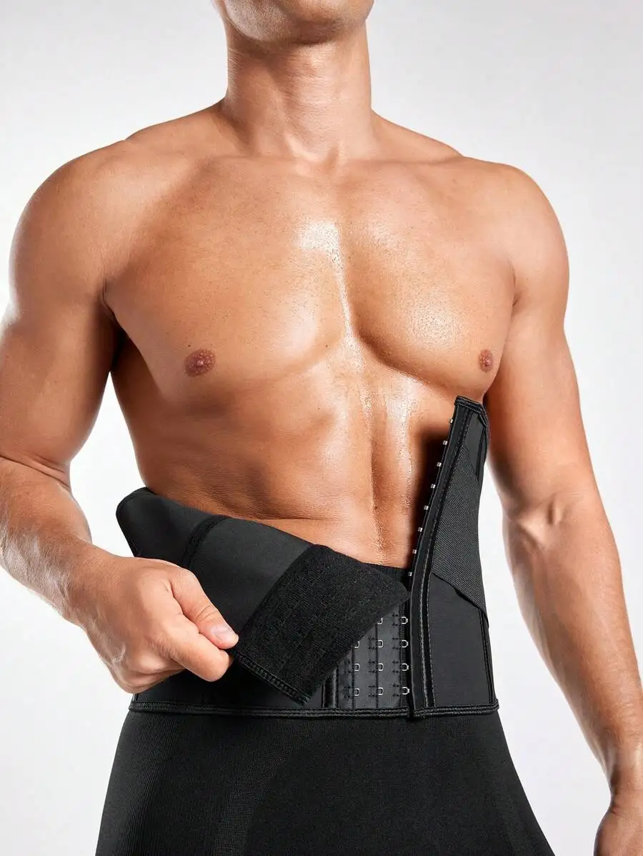 

Mens Fitness Waist Trainer Support Belt With Adjustable Closure
