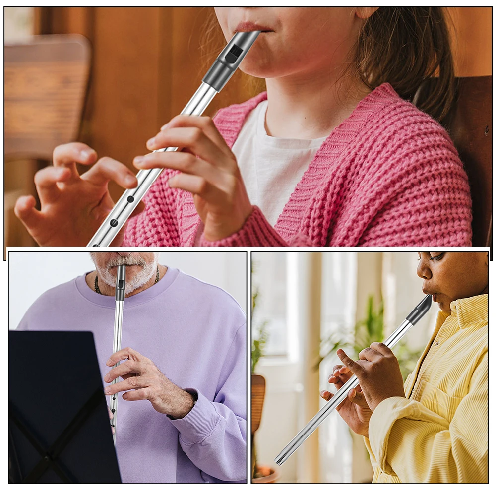 

Soprano Recorder D Key Metal Beginner Flute Instrument Lightweight Portable Durable Music Tool Flute Instrument