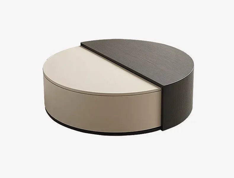 Modern simple small apartment living room household rotatable light luxury coffee table