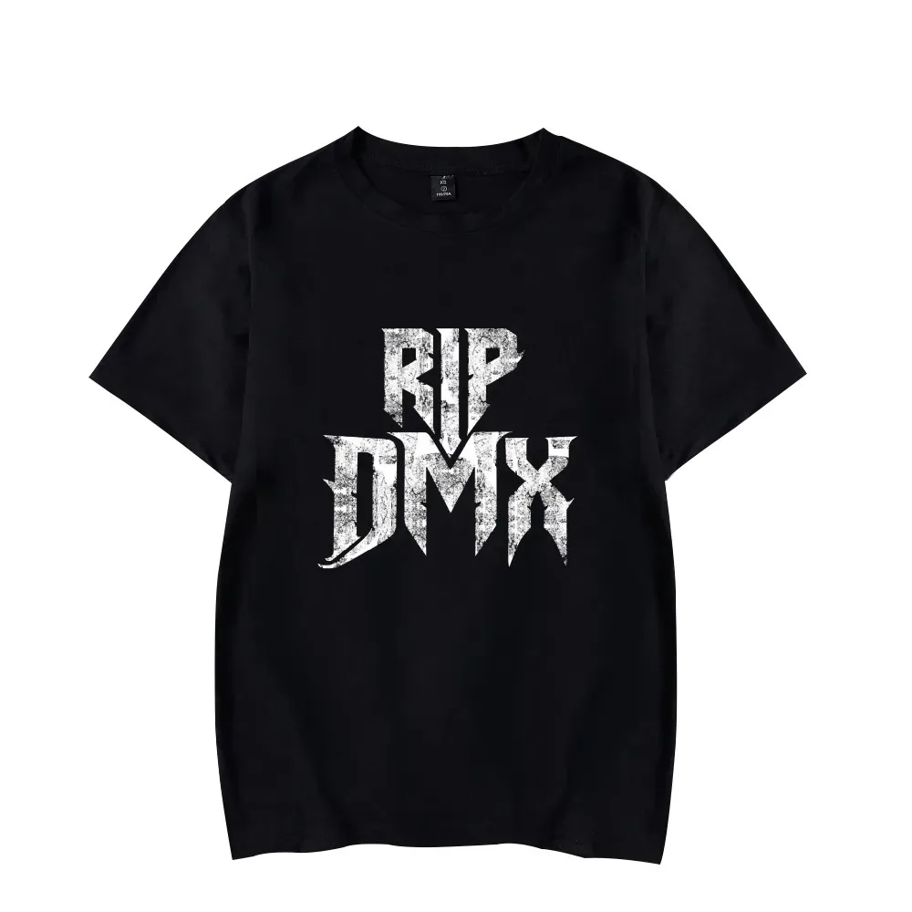 

DMX rapper t-shirt for men and women, hip-hop style, unisex round collar, short sleeve, peace rest clothing, 2024