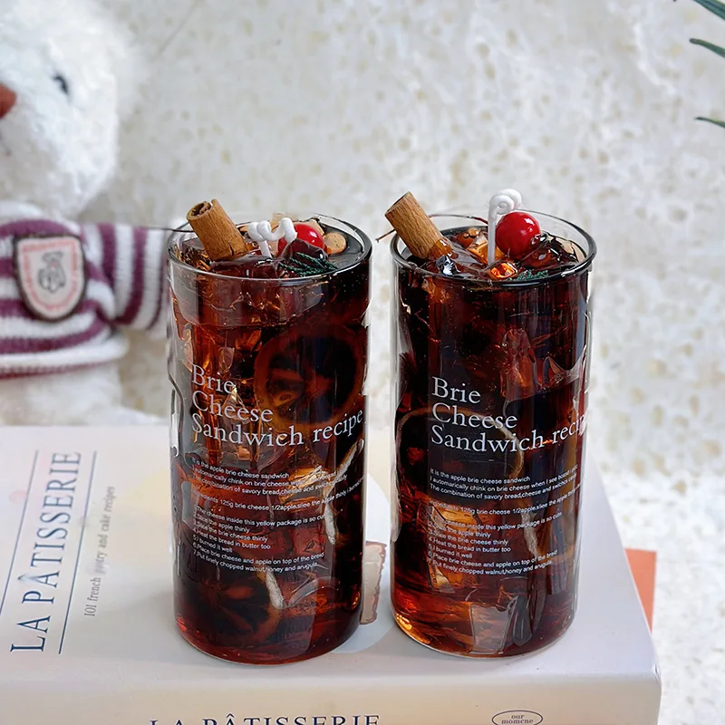 

Handmade Aromatherapy Candle Gift Realistic Lemon Pine Coffee Cup Candles Favor Home Decor Scented Soy Wax Creative Drinks Gifts