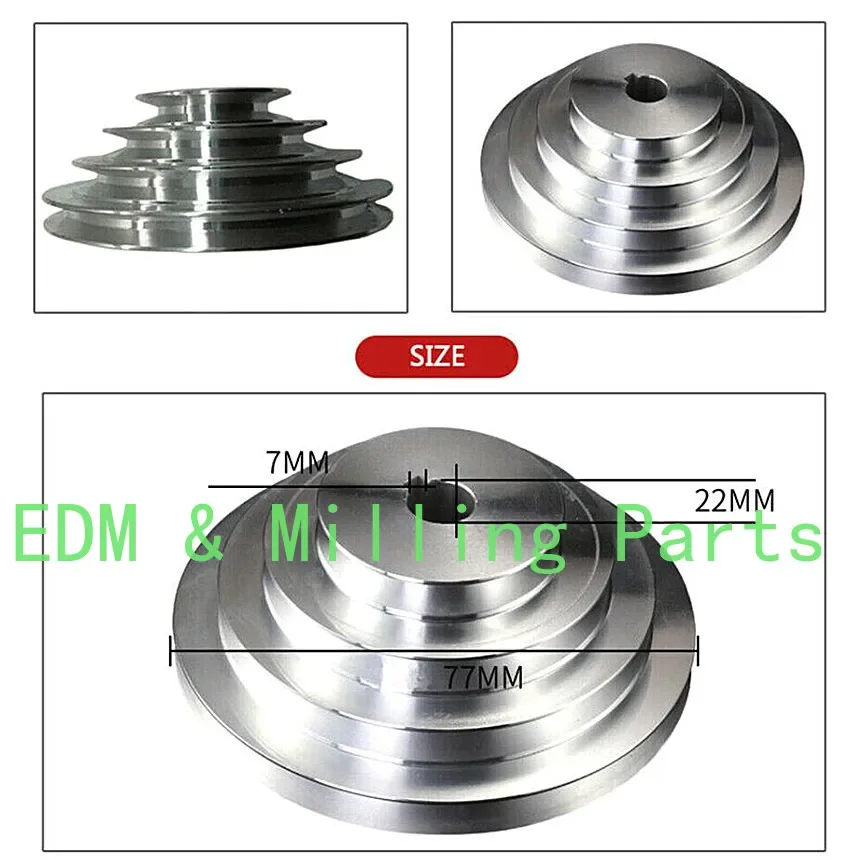 A49 Milling Machine PartTransmission Motor Belt Pulley Vertical CNC Mill For Bridgeport
